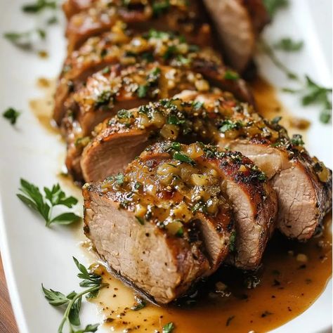 Savory Dijon Pork Tenderloin: Quick & Delicious Dinner! - Delicious Recipes - Easy Cooking Ideas and Tasty Dishes Pork Tenderloin Recipes Dijon Mustard, Pork Tenderloin Recipes In Oven With Sauerkraut, Dijon Pork Tenderloin Recipes, Dijon Mustard Pork Tenderloin, Pork Tenderloin Recipes Oven Baked, Sides With Pork Tenderloin, Marinated Pork Tenderloin Recipes, Marinade For Pork Tenderloin, Pork Tenderloin Side Dishes