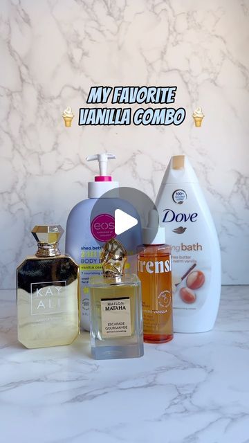 Mowaninuwuraola Osifeso on Instagram: "Vanilla Girliesss??? 🥰🥰   - @dove Shea butter with warm vanilla body wash  @eosproducts Vanilla cashmere body lotion  Frenshe cashmere vanilla hair and body oil  @kayali Vanilla Royale sugared patchouli | 64 @maisonmataha Escapade gourmande   I shouldn’t have to say much about this combo 🥰🔥❤️   {Save for later/Link to buy in bio}  Follow @mowasmellsgood for more beauty posts, perfume recommendations, perfume reviews, layering combos and all that SMELL GOOD goodness✨  #perfumestheguide #perfumecollection #mrcologne76 #fraghead #fragrancecollection #smellgoodfeelgood #perfumecollector #fragrance #fragrancelover #perfumeaddict #perfumereview #scentgasm #mostcomplimentedperfume #designerperfume #nicheperfume #kayali #eos #eosvanillacashmere #dove" Frenshe Cashmere Vanilla, Eos Lotion Perfume Combo, Eos Vanilla Cashmere Lotion Combo, Dove Shea Butter, Vanilla Body Oil, Kayali Vanilla, Cashmere Vanilla, Perfume Layering, Layering Combos