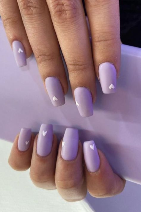 25 Birthday Nail Ideas You Shouldn’t Miss Lilac Nails Design, Ongles Gel Violet, Light Purple Nails, Teen Nails, Violet Nails, 2023 Nails, Purple Nail Art, Purple Acrylic Nails, Lilac Nails