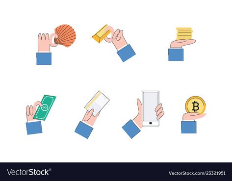 Money Paper, Bank Notes, Cryptocurrency, Evolution, Gold Metal, Graphic Art, Print On Demand, Playing Cards, Vector Free