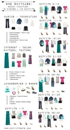 Vacation Checklist, One Suitcase, Bra Tips, Mode Tips, Practical Fashion, Travel Capsule Wardrobe, Travel Capsule, Foto Tips, Lovely Animals