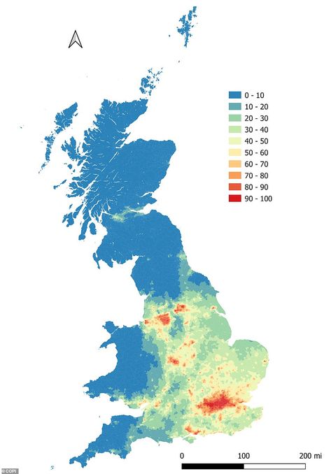 An analysis by the Central Office of Public Interest (COPI) has revealed how 97 per cent of UK addresses now breach at least one of the World Health Organisation's limits for toxic pollutants. This map shows the average address pollution percentile across the UK Effects Of Pollution, Light Pollution Infographic, Effects Of Air Pollution On Human Health, Causes Of Noise Pollution, Oil Pollution, Bereaved Mothers, Types Of Environmental Pollution, World Health Organization, Electron Microscope