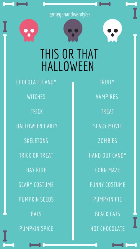 Halloween Questions, Halloween Block Party, Halloween Party Scary, Instagram Story Questions, Halloween Post, Halloween Stories, Halloween Traditions, Interactive Posts, Halloween Chocolate