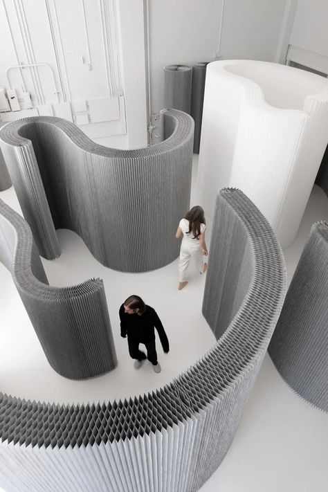 molo Flexible Living Spaces, Space Installation, Immersive Installation, Textile Collection, Module Design, Multifunctional Space, Gallery Space, Flexible Space, New Material