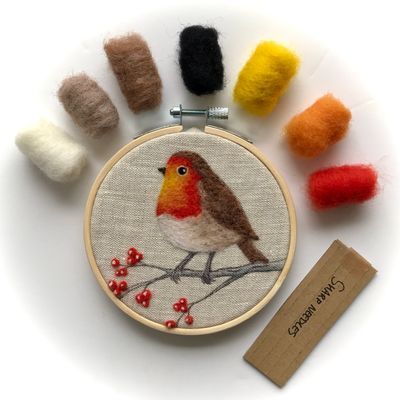 Needle felting courses, craft kits and handcrafted gifts - Creative, art & craft courses, kits, live classes, online workshops and handcrafted gifts from thousands of UK makers. Felting Crafts, Wool Crafts Diy, Needle Felting Diy, Needle Felted Christmas, Wool Needle Felting, Wool Felting, Felt Pictures, Needle Felting Tutorials, Felt Gifts