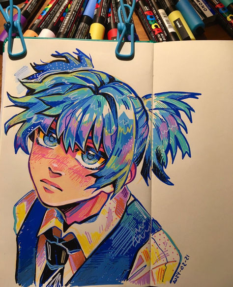 ☾~.~☕️follow me☕️~.~☾ Pen Art Colorful, Colourful Pen Drawing, Marker Pen Art Drawing, Colouring With Markers, Colorful Pen Drawings, Paint Pen Doodles, Colored Pen Drawing, Acrylic Marker Drawing, Posca Paint Pens Art