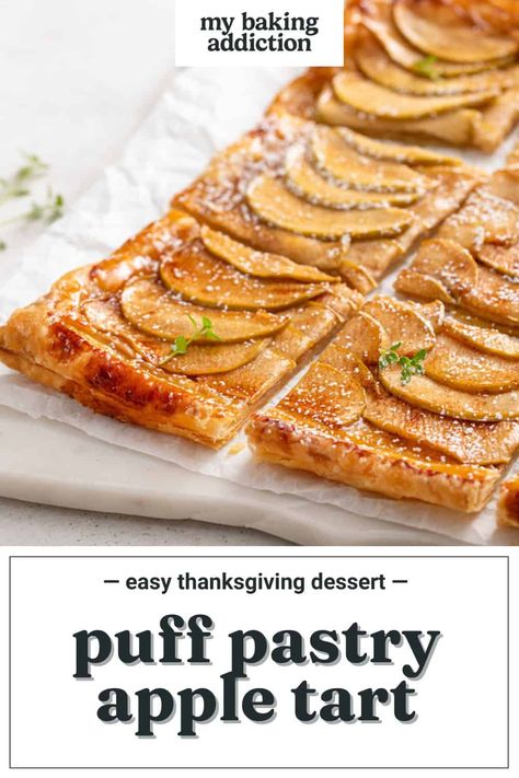 Puff Pastry Apple Tart Apple With Puff Pastry Dessert Recipes, Apple Filo Pastry Recipes, Apple Tart Tatin Puff Pastry, Puff Pastry And Apples, Puff Pastry Apples, Apple Puff Pastry Dessert, Fall Puff Pastry Recipes, Apple Desserts With Puff Pastry, Easy Puff Pastry Recipes Desserts