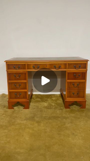 Timeless Furniture UK on Instagram: "These Yew desks are so in demand lately we can’t get enough of them!

This one features a generous eight  drawers in total, one of which is a double, all with elegant metal swan neck handles. 

The desk comes complete with a key and boasts a beautiful inset leather top. Offering great storage and a spacious workspace, this desk is in excellent condition overall, with only minor scuffs on the rear sides that don’t affect its overall appeal. 

Don’t miss out on this fabulous piece!

💫 

#desk #desksetup #deskgoals #deskspace #desks #yew #furniture #office #homeoffice #homeoffice #interiordesign #interiorinspo #wrexham #homedecor #homestyle #wrexham  #decorative #ukvintage #ukvintageseller" Metal Swan, Desk Goals, Swan Neck, Timeless Furniture, Furniture Office, Desk Space, The Desk, Desk Setup, Interior Inspo