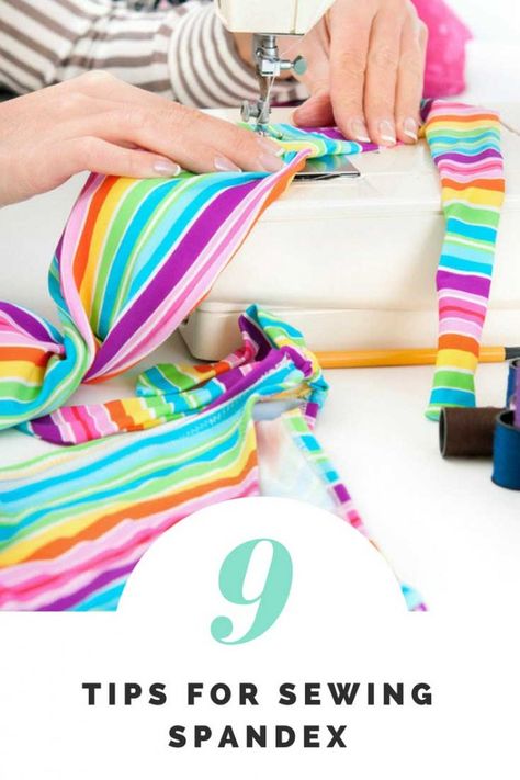 Tips For Sewing With Spandex Fabric | Sew News Sewing Spandex, Sewing Activewear, Tips For Sewing, Fall Sewing, Sewing Pants, Swimsuit Season, Yoga Outfit, Sewing Design, Sewing Tips