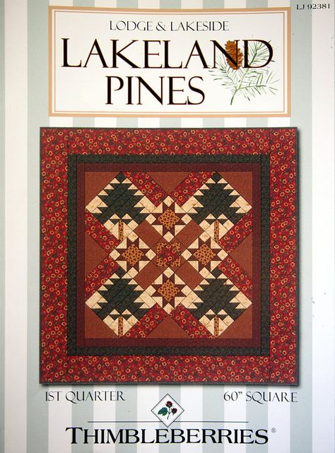 Lakeland Pines Lodge & Lakeside By Lynette Jensen and Thimbleberries Quilting Pattern Leaflet 2007 #ThimbleberriesQuilt #SquareQuilt #LynetteJensen #QuiltBlock #LakelandPines #WallQuilt #PatternLeaflet #StarQuiltBlock #LodgeAndLakeside #Wallhanging Quilt Wall Hanging Patterns, Christmas Quilt Wall Hanging, Owl Quilt Pattern, Amish Quilt Patterns, Butterfly Quilt Pattern, Owl Quilt, Quilt Wall Hanging, Primitive Quilts, Butterfly Quilt