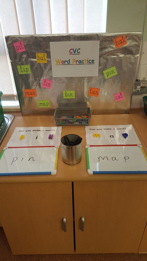 Fine Motor Literacy Centers Kindergarten, Phase 3 Phonics Activities Eyfs, Writing Station Eyfs, Phonics Table Eyfs, Literacy Provision Eyfs, Writing Provision Eyfs, Writing Table Eyfs, Eyfs Writing Area, Writing Area Eyfs