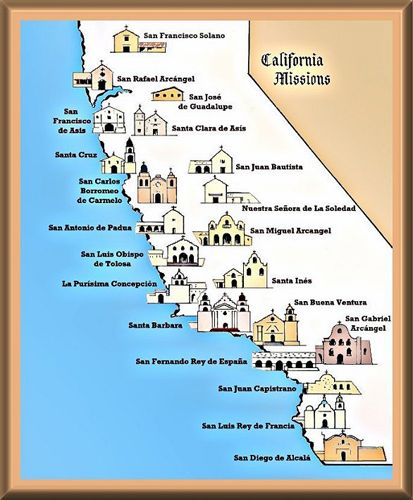 The California Missions. http://www.missionscalifornia.com  Visited SO many of these and studied them in elementary school = LOVE California Missions Project, Alta California, Mission Projects, State Of California, Ca History, California Missions, California History, California Map, Printable Maps