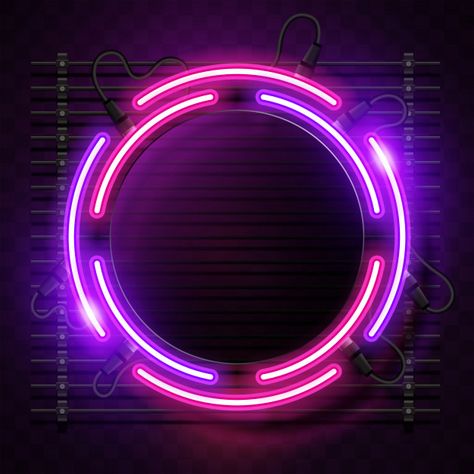 Rounded neon background | Premium Vector #Freepik #vector #background #banner #circle #template New Trending Background, Neon Light Wallpaper, Neon Typography, Neon Background, Instagram Profile Pic, Neon Backgrounds, Photo Logo Design, Circle Template, Style Background