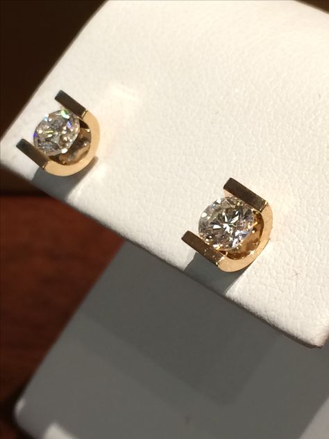 Diamond earrings. Diamond Studs For Men, Cufflinks Men Classic, Gold Cufflinks Men, Fancy Yellow Engagement Ring, Best Earrings For Men, Unique Diamond Earrings, Quinceanera Jewelry, Mens Diamond Earrings, Studs For Men