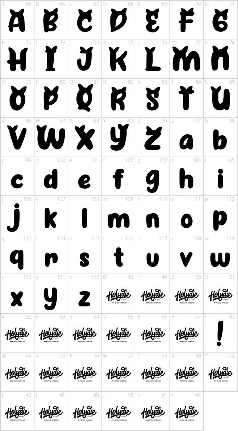 Cattyla by Holydie Studio  I've never needed a cat themed font, but when it comes up Cattyla is probably the one that I'll go with. Each capital letter has cat ears on top and the letters look like they were drawn with a wet marker.  #font #Child #Marker #Symbol Cat Fonts Alphabet, Cat Letters Alphabet, Cat Alphabet Letters, Cat Letters, Cat Lettering, Cat Font, Cat Alphabet, Marker Font, Tattoo Fonts Alphabet