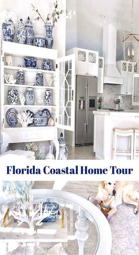 Coastal Chinoiserie, Veranda Magazine, Coastal Glam, Interior Design Career, Beautiful Bedrooms Master, Blue White Decor, Interior Decorating Styles, Design Career, Beautiful Spaces