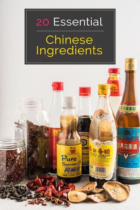 20 Essential Chinese Ingredients (and Where to Buy) | Do you often struggle with Chinese cooking because you don’t have a certain ingredient in your kitchen? Or have you discovered a delicious recipe, but couldn’t make it because the nearest Asian market was an hour away? Have you thought about making your favorite take-out dish at home but are too intimidated to start? Chinese Ingredients, Best Sauce Recipe, Asian Spices, Best Chinese Food, Authentic Chinese Recipes, Asian Sauce, Asian Inspired Dishes, Easy Chinese Recipes, Asian Market