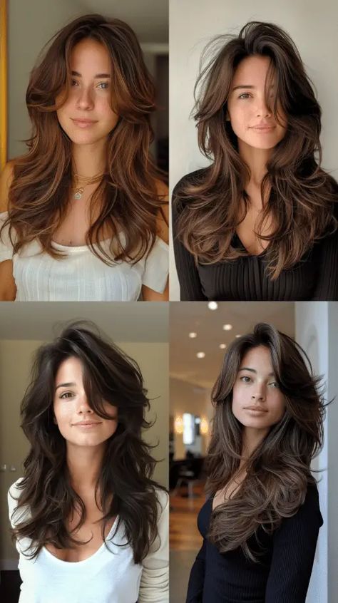 12 Stylish Haircut Ideas for Round Faces: A Comprehensive Guide Round Face Haircuts Long, Round Face Hairstyles Long, Haircuts For Round Face Shape, Free Hairstyle, Natural Curly Hair Cuts, Hair Inspiration Long, Hairstyles For Layered Hair, Hairstyle Trends, Haircuts For Wavy Hair