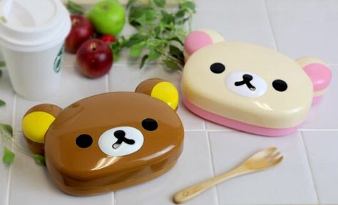 Rilakkuma Bento Box Rilakkuma Bento, Cute Pouches, Bento Lunch, Rilakkuma, Bento Box, Butter Dish, Lunch Box, Butter, Pouch