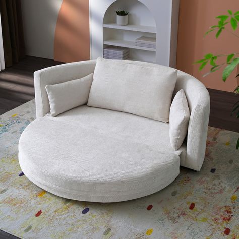 Foldable Sleeper Sofa Bed, Floor Sofa Chair Bed,Multi-functional, Circular bed - Bed Bath & Beyond - 40739522 Reading Room Furniture, Bedroom Lounge Area Ideas, Office Area In Living Room, Reading Couch, Teen Playroom, Pit Couch, Circular Bed, Bedroom Couches, Couch For Bedroom