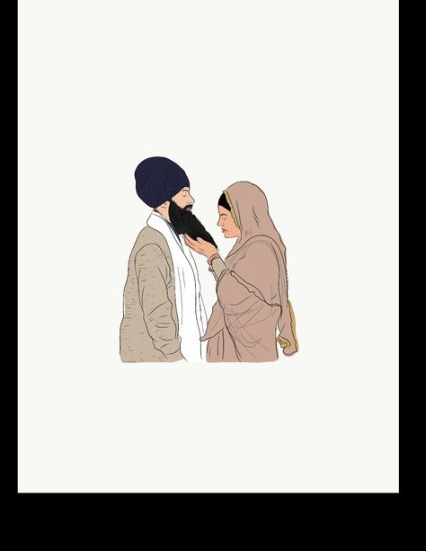 Sikh couple Punjabi couple Singh singhni Punjabi Couple Cartoon, Sardar Sardarni Couple Cartoon, Punjabi Illustration, Punjabi Couple Cartoon Wallpaper, Punjabi Couple Drawing, Sardar Couple, Sardar Sardarni Couple, Punjab Aesthetic, Sikh Couple Illustration