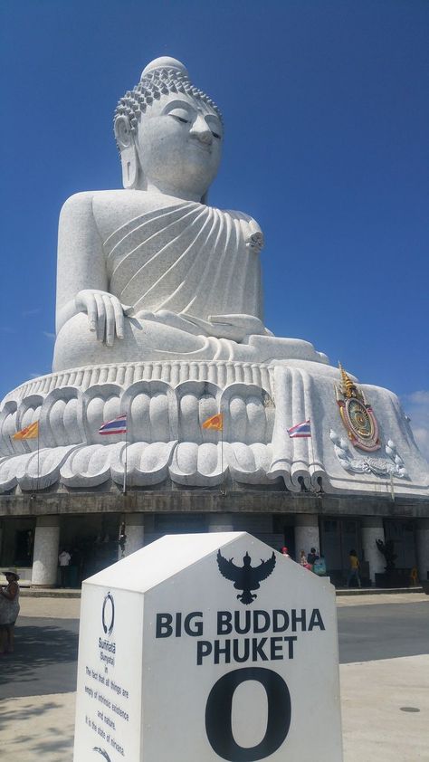 the majesty of Big Buddha in Phuket! 🌟 Towering over the island, this iconic landmark exudes tranquility and awe. Krabi, Big Buddha Phuket, Travel Needs, Patong Beach, Sunrise Painting, Big Buddha, Phuket Thailand, Island Hopping, Iconic Landmarks