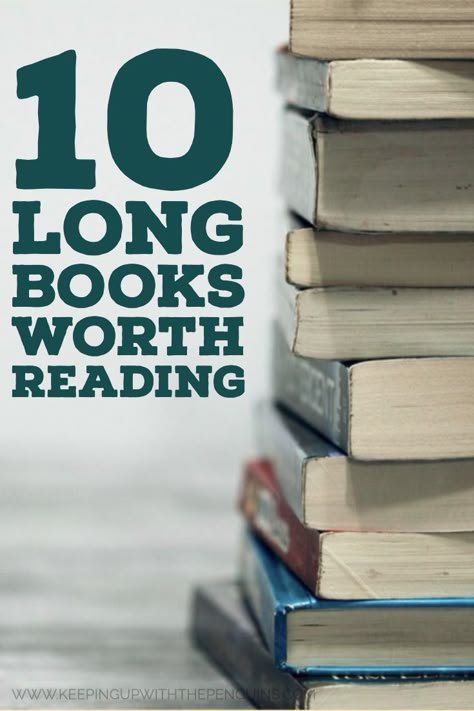 If we eschew all long books because we’re intimidated or we assume they’ll bore us, we’re going to miss out on some great reads. So, if you decide the time is right to full invest yourself in one long (long!) book, you want to make sure it’s a good one, right? I’ve got your back: here are ten long books worth reading... #BooksWorthReading #BookList #BooksToRead #ToBeRead #BigBooks Books Worth Reading, Contemporary Novels, Long Books, The Penguins, Books You Should Read, Book Discussion, Short Books, Book Suggestions, Book List