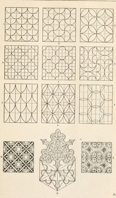 Repeating patterns - inspiration for unique tangle patterns. From https://archive.org/stream/handbookoforname00meyerich Ornament Drawing, Geometric Elements, Geometric Drawing, Islamic Art Pattern, Islamic Design, Zentangle Patterns, 로고 디자인, Geometric Art, Surface Pattern Design