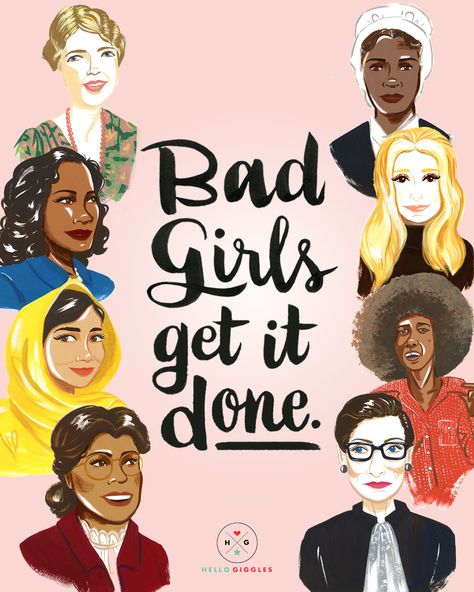 Celebrate International Women's Day by downloading this girl-powered poster from illustrator Ann Shen International Girls Day, International Woman's Day, Female Fatale, Outline Template, Feminist Design, Feminism Quotes, Woman Power, Essay Outline, Girls Day