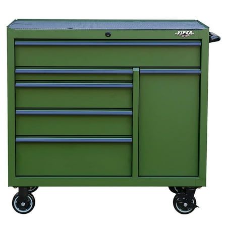 . Size: 41-Inch.  Color: Green. Tool Box Kitchen, Painting Rack, Sp Studio, Rolling Cabinet, Power Tool Storage, 150 Pounds, Tool Cabinet, Mini Storage, Drawer Slides