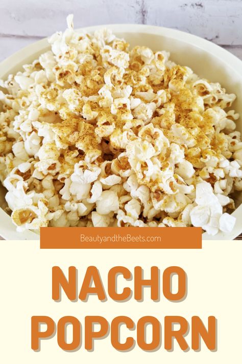 I have a hack for seasoning that ends up in the bottom of the popcorn bowl - and a festive and spicy nacho popcorn seasoning recipe from my new book the "Quick and Easy Vegetarian Cookbook". Nacho Popcorn, Bbq Popcorn Seasoning, Popcorn Seasonings Homemade, Air Popped Popcorn Recipe, Diy Popcorn Seasoning, Homemade Popcorn Seasoning, Popcorn Seasoning Recipes, Easy Popcorn, Gluten Free Popcorn