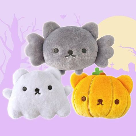 Kawaii Halloween plush Halloween Plushies, Plush Ideas, Halloween Plush, Catty Noir, Handmade Plushies, Kawaii Plush, Kawaii Plushies, Kawaii Halloween, Cute Stuffed Animals