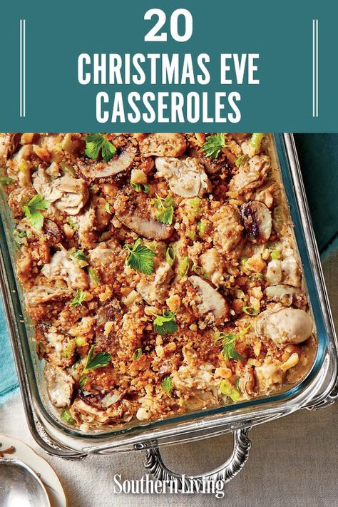 With these Christmas casserole recipes, you can feed and satisfy a large crowd, whether it’s at a laid-back gathering or an elaborate dinner party. These casseroles are quick and easy to make, making them ideal for December 24. #christmas #christmasrecipe #holidaydinner #christmasevecasserole #easycasserolerecipes #southernliving Easy Dinner For Large Crowd, Thanksgiving Meal For Large Group, Crowd Pleasing Recipes Dinners Families, Easy Dinner Large Family, Crockpot Christmas Casserole, Easy Meal For Large Family, Easy Winter Party Food, Casserole Party Ideas, Hot Dish For A Crowd