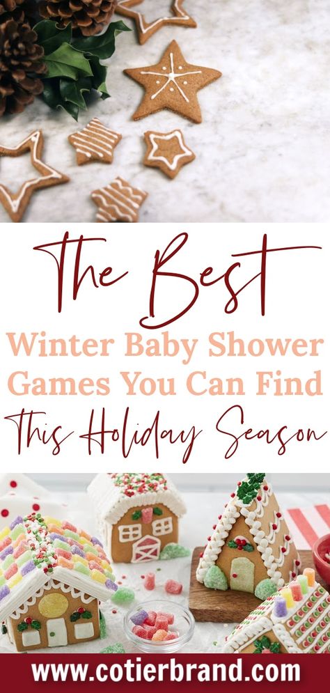 Winter Baby Shower Activities, Christmas Baby Sprinkle, December Baby Sprinkle Ideas, Baby Shower In December Ideas, Baby Shower Ideas Christmas Theme, Gingerbread Baby Shower Theme, Christmas Themed Baby Shower Ideas Girl, December Baby Shower Ideas Girl, Christmas Theme Baby Shower Ideas Boy