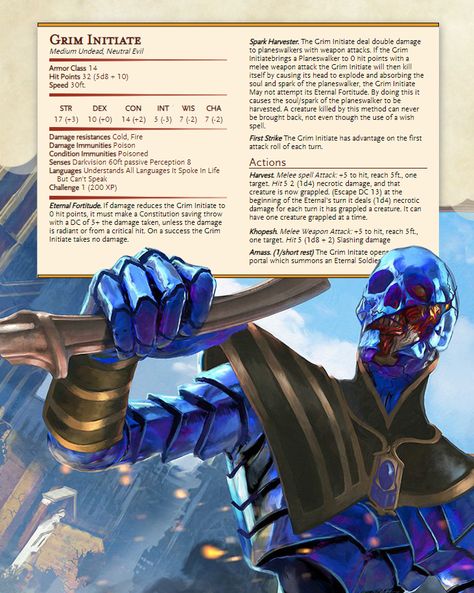 Ravnica Dnd, Monsters Dnd, Magical Monster, Undead Army, Dnd Monster, Dnd Druid, Monster Vampire, Dnd Stats, Dragons 5e