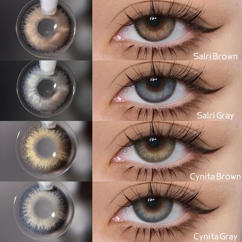 #salribrown #salrigray #cynitabrown #cynitagray all the links in our bio/just4kira.com 😍🤎⁠ --- As we reflect on their timeless glamour, we can't help but wonder - which one captured your heart? 💕 .⁠ .⁠ .⁠ ⁠ .⁠ #just4kira #BrownLenses #MesmerizingGaze #eyes #coloredcontacts #browneyes #browncontacts #limbalring #shades #vision #eyewear Eye Makeuo, Contact Lenses For Brown Eyes, Rare Eye Colors, Hazel Contacts, Eye Colours, Eye Lens Colour, Best Colored Contacts, Eye Color Chart, Green Colored Contacts