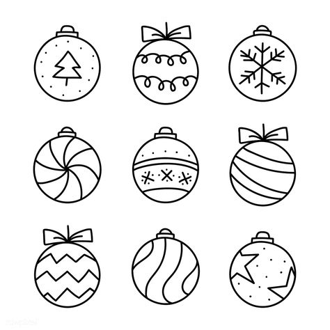 Christmas baubles drawing doodle style | premium image by rawpixel.com / NingZk V. Bullet Journal Christmas, Couple Drawing, Christmas Drawings, Christmas Doodles, Oodles Of Doodles, Doodle Style, Doodle Ideas, Bullet Journal Writing, Diy Christmas Cards