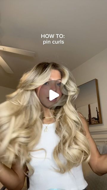 addi stringfellow on Instagram: "PIN CURL TUTORIAL✨⭐️ 

curling iron used- @babyliss 1.5 inch 
product used- @redken control hairspray 

#hair #hairtutorial #hairinspiration #curlinghairtutorial #bouncyhair #hairideas" Different Types Of Curls With Wand, Blowout Curls Long Hair, Pin Curl Tutorial, Babyliss Curling Iron, Curling Iron Tutorial, Pin Curl, Different Types Of Curls, Curl Tutorial, Hair Curling Tutorial