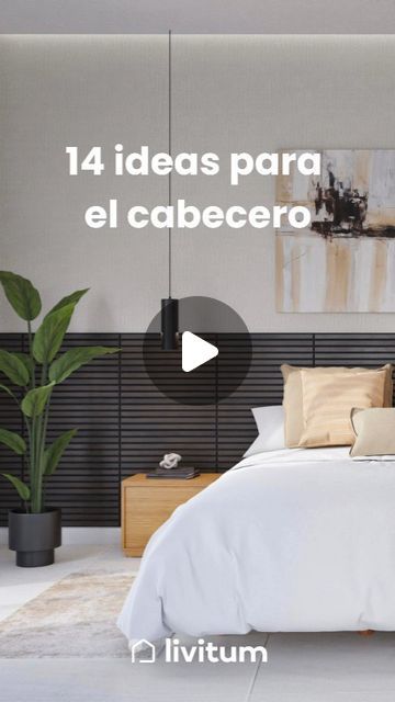 Livitum| Diseño de interiores online on Instagram: "💡  Cabeceros para tu dormitorio:  14 ideas  Sin duda, el cabecero marca la pared de acento de un dormitorio, consiguiendo acaparar todas las miradas. Los hay de mil formas y colores, de materiales muy diversos y estilos.   Si buscas una nueva cama y un nuevo cabecero, toma nota de estos 14 proyectos de decoración realizados por nuestros diseñadores para los clientes de Livitum.   📣 ¿Cómo es para ti el cabecero ideal? ¡Queremos saberlo!   #cabeceros #camas #dormitorios #bed #bedroom #headboards #decoracion #decoraciondeinteriores #interiorismo #homedecor #homedesign #interiordesign #ideasdecoracion #ideasdormitorios #diseñodeinteriores #interiordesign #hogar #ideashogar #decor #instadecoracion #instahogar #reformas #homesweethome" Ideas Cabeceros Cama, Bedroom Headboards, Bed Bedroom, Ideas Hogar, On Instagram