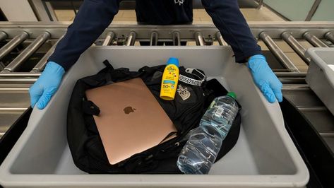 Security tray at London City airport (image from https://media.londoncityairport.com/) Airport Security Check, Amsterdam Airport Schiphol, Laguardia Airport, London City Airport, Airport Security, Gatwick, Health Business, Transparent Bag, Airport City