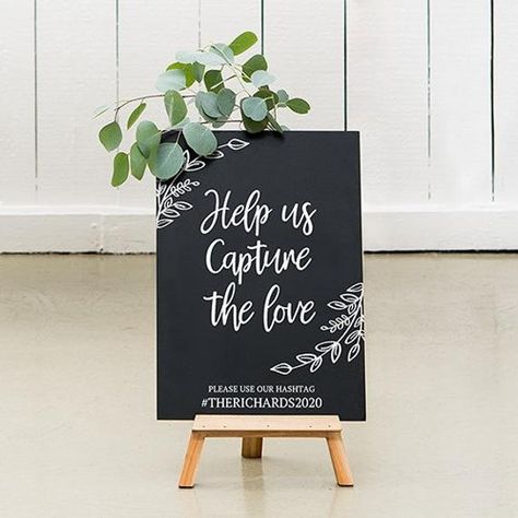 Table Top Easel, Shot Glasses Wedding Favors, Flower Crown Bridesmaid, Wedding Chalkboard Signs, Chalkboard Designs, Wedding Display, Personalized Wedding Sign, Custom Wedding Favours, Wedding Hashtag