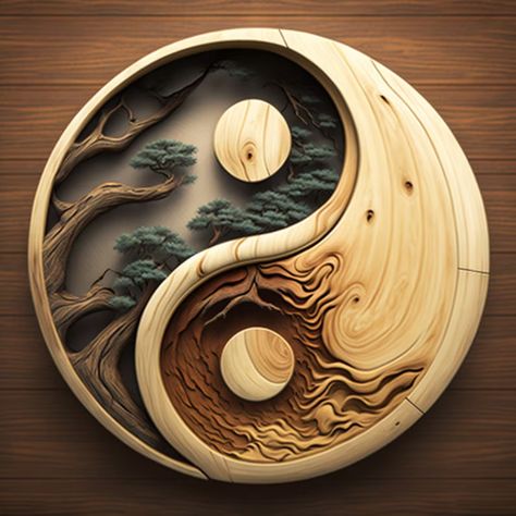 Yin Yang Wood Carving Gift for Mom Dad Son Daughter Aunt Uncle Teacher Friend Birthday Christmas - Etsy Art Sculpture En Bois, School Anime, Girl Uniform, Yin Yang Art, Uniform School, Pink Anime, Sketching Techniques, Hair Anime, Wood Carving Designs