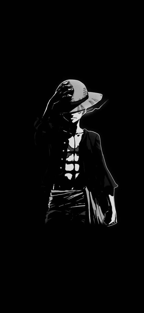 Luffy Black Wallpaper, Black Apple Wallpaper, Luffy Black, Monkey D. Luffy Wallpapers, Full Black Wallpaper, Wallpaper Iphone Dark, Doflamingo Wallpaper, Black And White Wallpaper Iphone, Anime Face Drawing