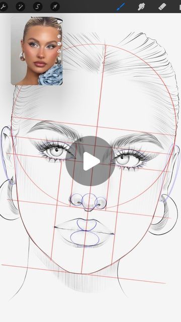 Drawing And Sketching, Shading Reference Face, Draw A Woman Face, How Draw Face, Drawing Faces Tutorial, Face Sketch Reference, Face Sketch Tutorial, Human Face Sketch, Sketching Faces