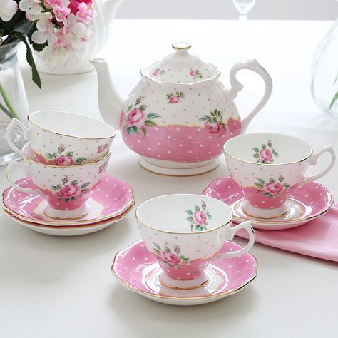 British Afternoon Tea, Tea Sets For Sale, China Ware, Fine China Dinnerware, Bone China Tea Set, Coffee Cup And Saucer, Pretty Mugs, Pot Set, Pottery Crafts