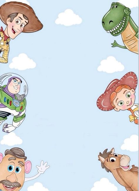 Toy Story Wallpaper Toy Story Wallpaper Aesthetic, Cute Toy Story Wallpaper, 3 Year Birthday Theme Toy Story, Toy Story Themed 1st Birthday Party, Toy Story 3 Party, Toy Story Birthday Pictures, Toy Story Invite, Toy Story Free Printables, Two Year Old Toy Story Party