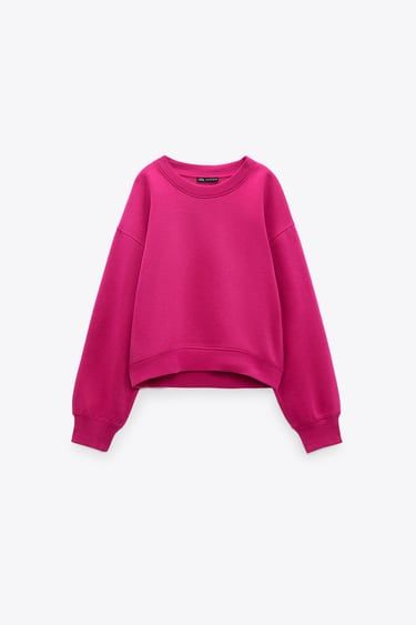 Mode Zara, Zara Outfit, Basic Sweatshirt, Clothes Aesthetic, Cute Preppy Outfits, Pink Outfits, Preppy Outfits, Dream Clothes, Zara United States