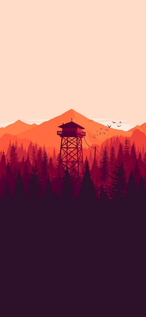 Firewatch Wallpaper, Background For Pc, Gravity Fall, Hd Wallpaper 4k, Gravity Falls Art, Cute Galaxy Wallpaper, Hd Background, Cool Wallpapers Art, Wallpaper Download