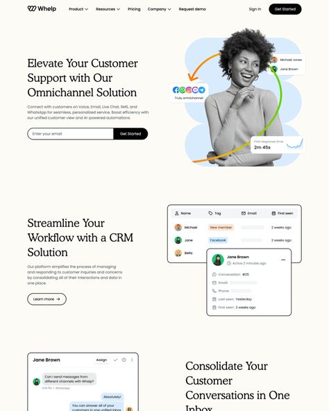 The Best Landing Page Examples For Design Inspiration - SaaS Landing Page Resources Page Design, B2b Landing Page Design, Saas Website Design Inspiration, About Me Page Design, Saas Website Design, About Page Design, One Pager Design, Landing Page Ui Design, Saas Landing Page