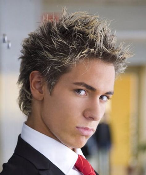 50 Spiky Hairstyles for Men to Get that 2000s Look | MenHairstylist.com 00s Hairstyles, 2000 Hairstyles, Spikey Hair, 2000s Hairstyles, Frosted Tips, Short Spiky Hairstyles, Y2k Hairstyles, Hot Hair Colors, Spiky Hair